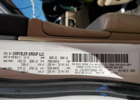 2015 Jeep Grand Cherokee Limited from USA, damaged, VIN 1C4RJFBM7FC694684